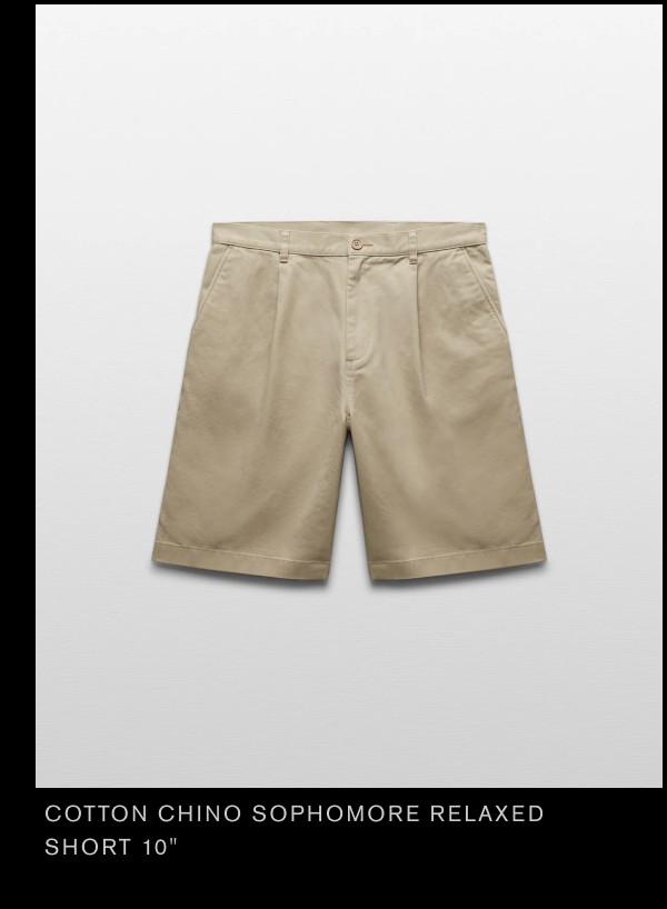 Cotton Chino Sophomore Relaxed Short 10"