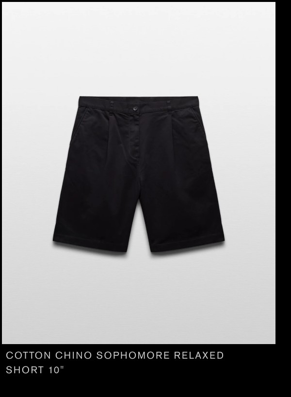 Cotton Chino Sophomore Relaxed Short 10"