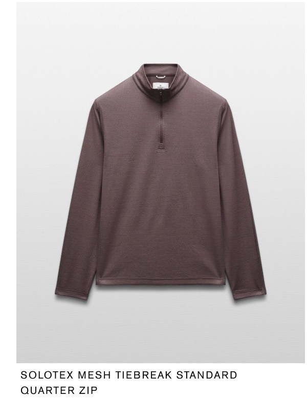 Solotex Mesh Tiebreak Standard Quarter Zip