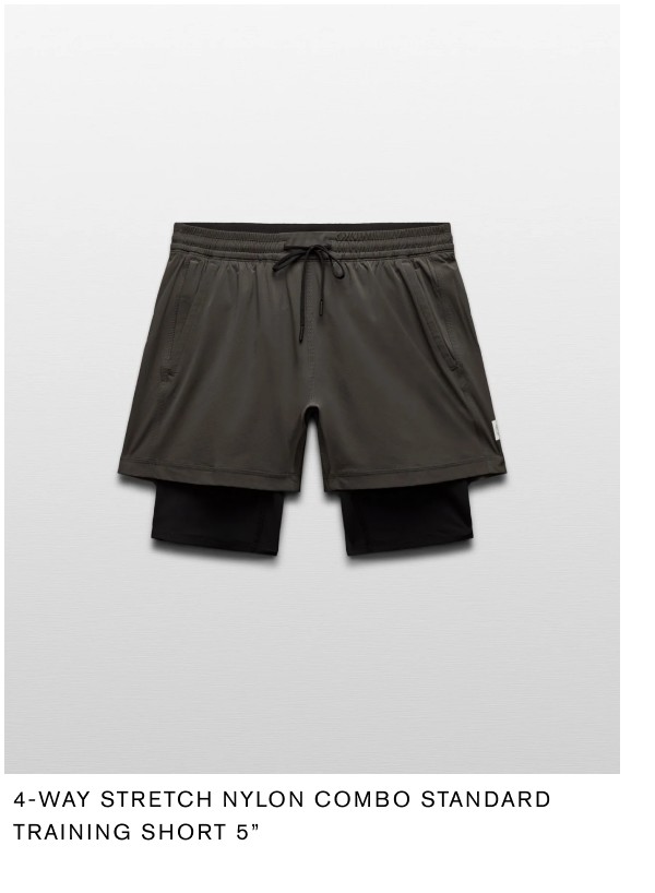 4-Way Stretch Nylon Combo Standard Training Short 5”