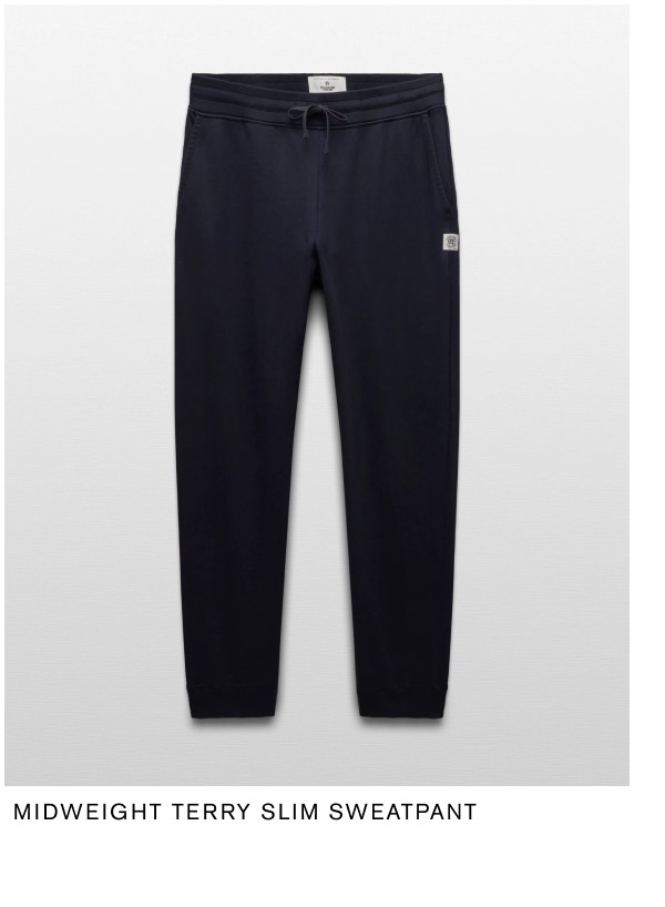 Midweight Terry Slim Sweatpant