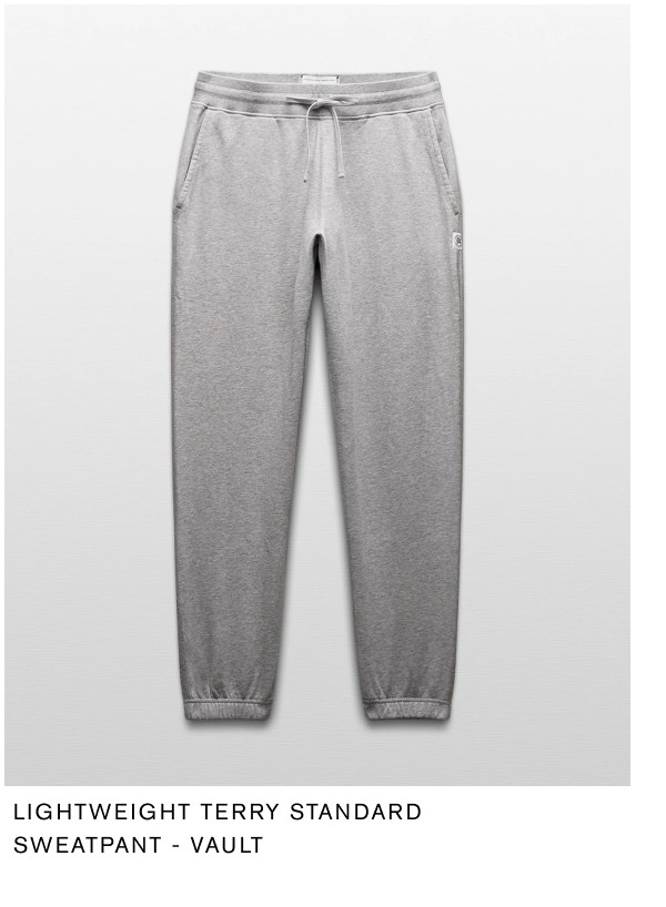 Lightweight Terry Standard Sweatpant - Vault