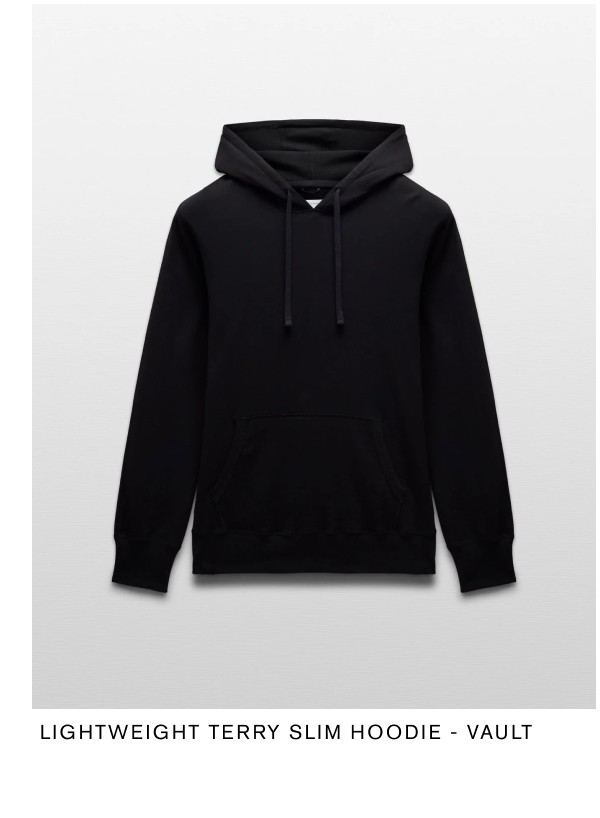 Lightweight Terry Slim Hoodie - Vault