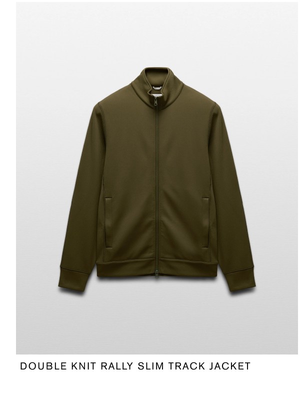 Double Knit Rally Slim Track Jacket