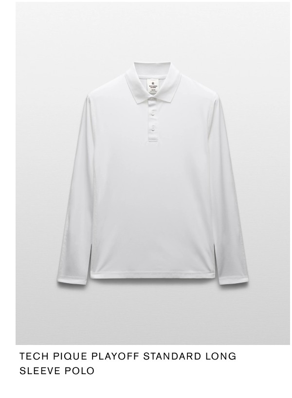 Tech Pique Playoff Standard Long Sleeve Polo