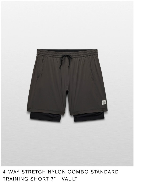 4-Way Stretch Nylon Combo Standard Training Short 7" - Vault