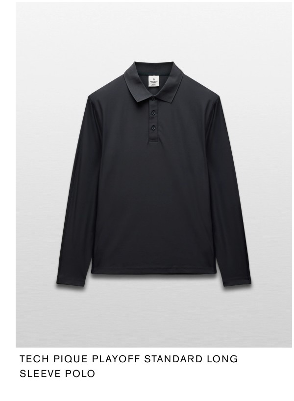 Tech Pique Playoff Standard Long Sleeve Polo