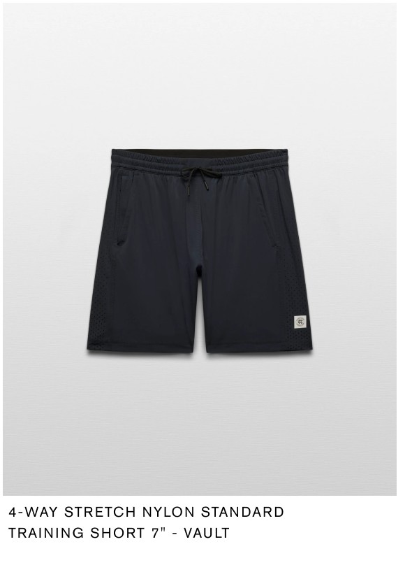 4-Way Stretch Nylon Standard Training Short 7" - Vault