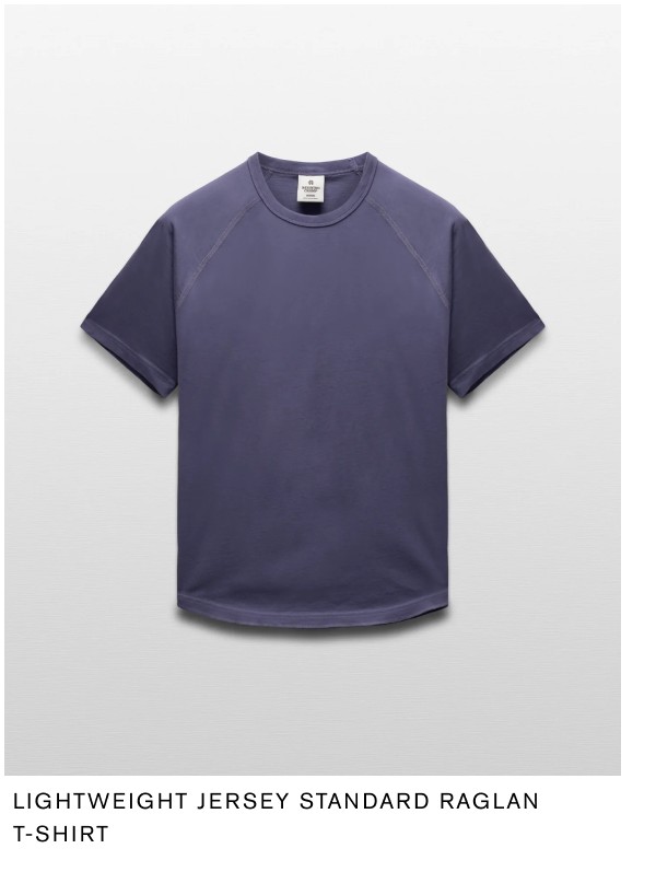 Lightweight Jersey Standard Raglan T-Shirt