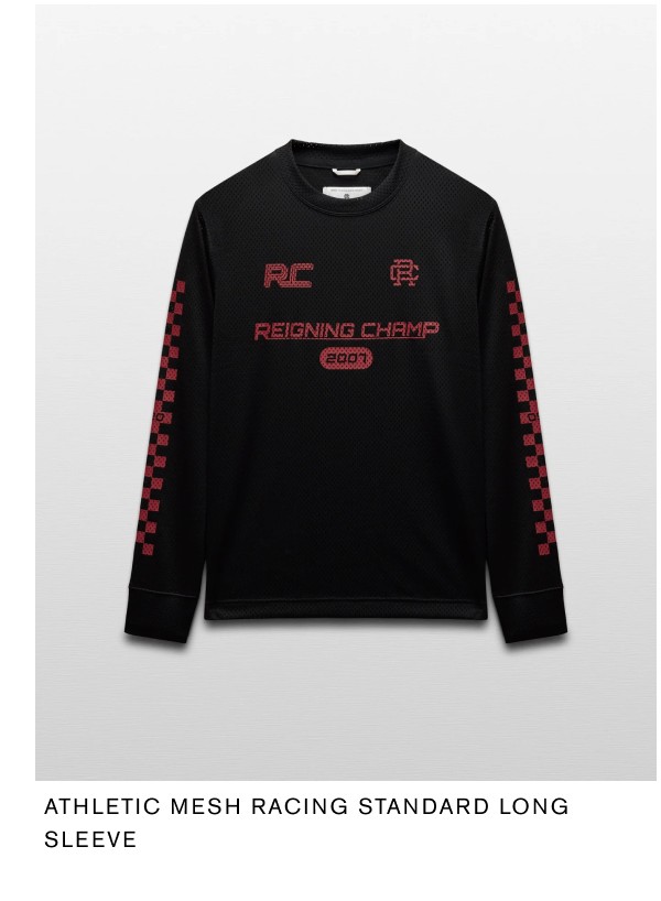 Athletic Mesh Racing Standard Long Sleeve