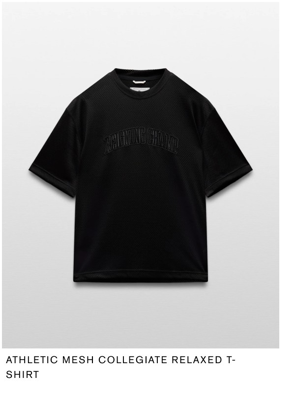 Athletic Mesh Collegiate Relaxed T-Shirt
