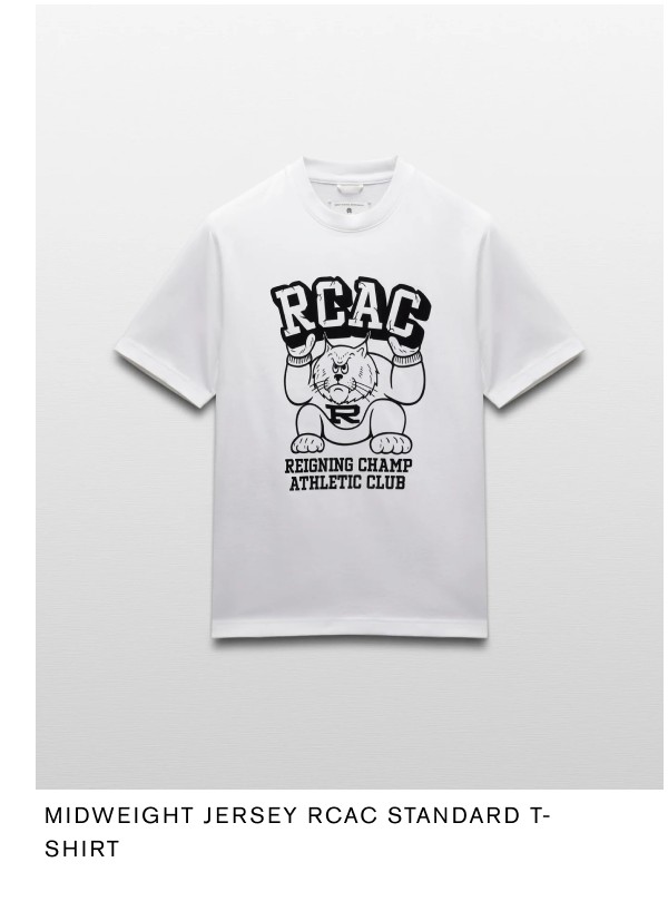 Midweight Jersey RCAC Standard T-Shirt