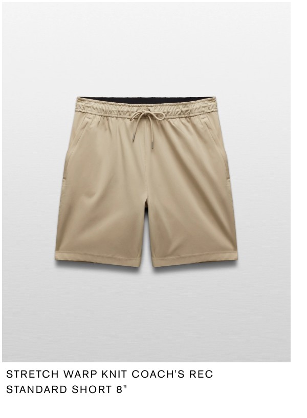 Stretch Warp Knit Coach's Rec Standard Short 8"