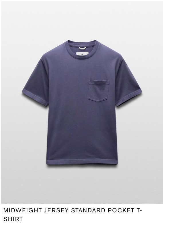 Midweight Jersey Standard Pocket T-Shirt
