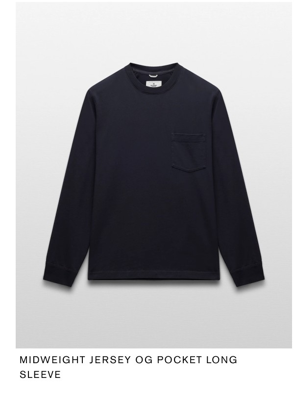 Midweight Jersey OG Pocket Long Sleeve
