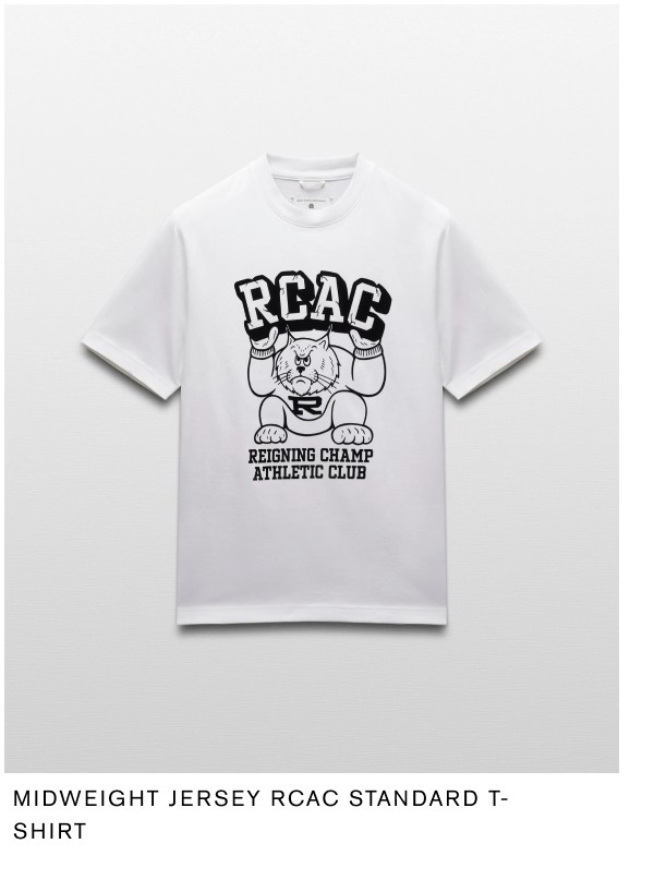 Midweight Jersey RCAC Standard T-Shirt