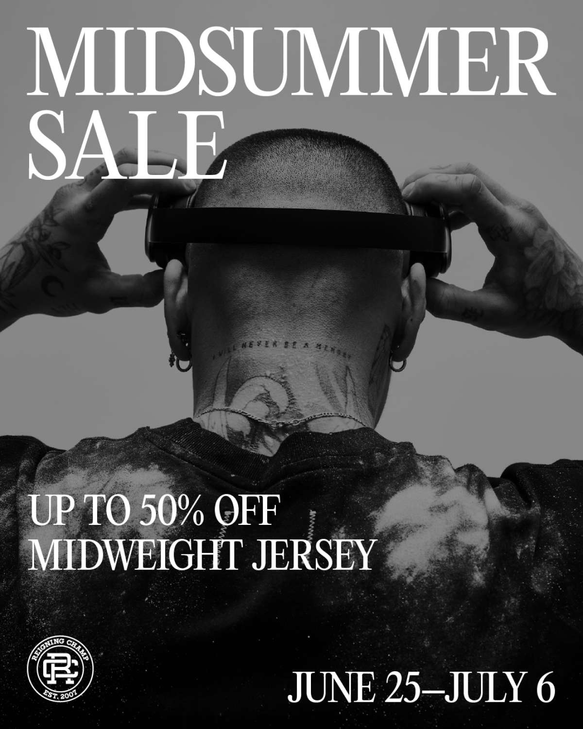 30–50% Off Midweight Jersey | Midsummer Sale