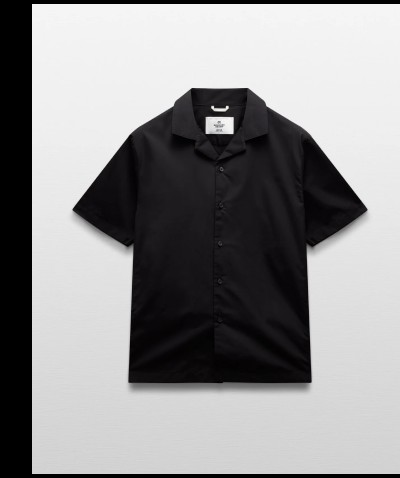 Cotton Poplin Palermo Relaxed Camp Shirt