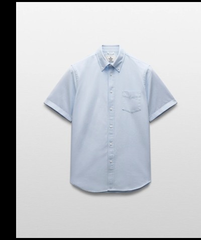 Cotton Oxford Prep Standard Short Sleeve Shirt