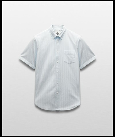 Cotton Oxford Prep Standard Short Sleeve Shirt