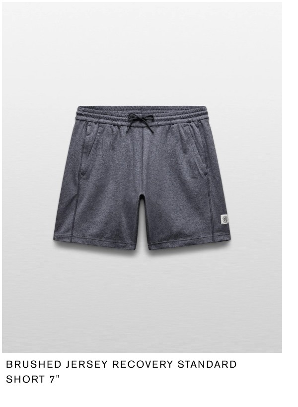 Brushed Jersey Recovery Standard Short 7"