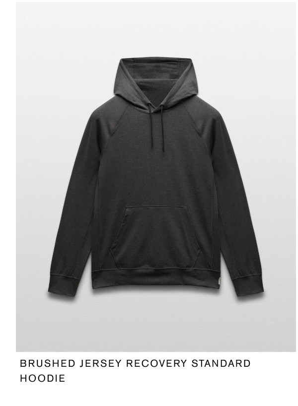 Brushed Jersey Recovery Standard Hoodie