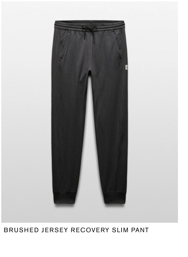 Brushed Jersey Recovery Slim Pant