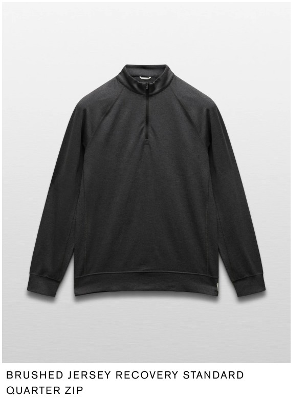 Brushed Jersey Recovery Standard Quarter Zip