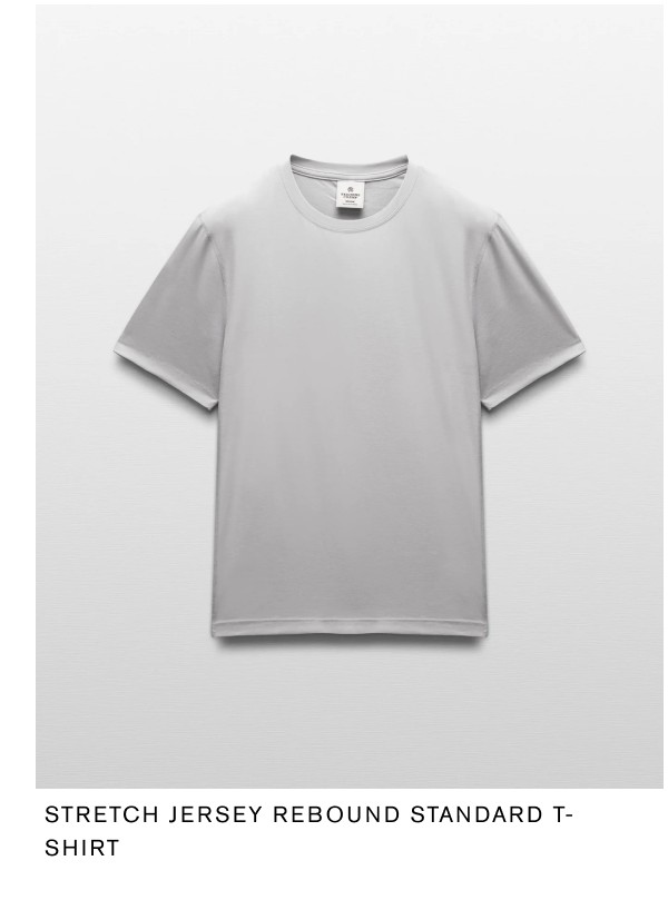 Stretch Jersey Rebound Standard T-Shirt