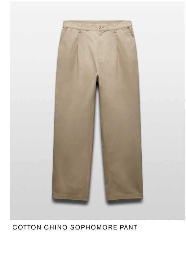 COTTON CHINO SOPHOMORE PANT