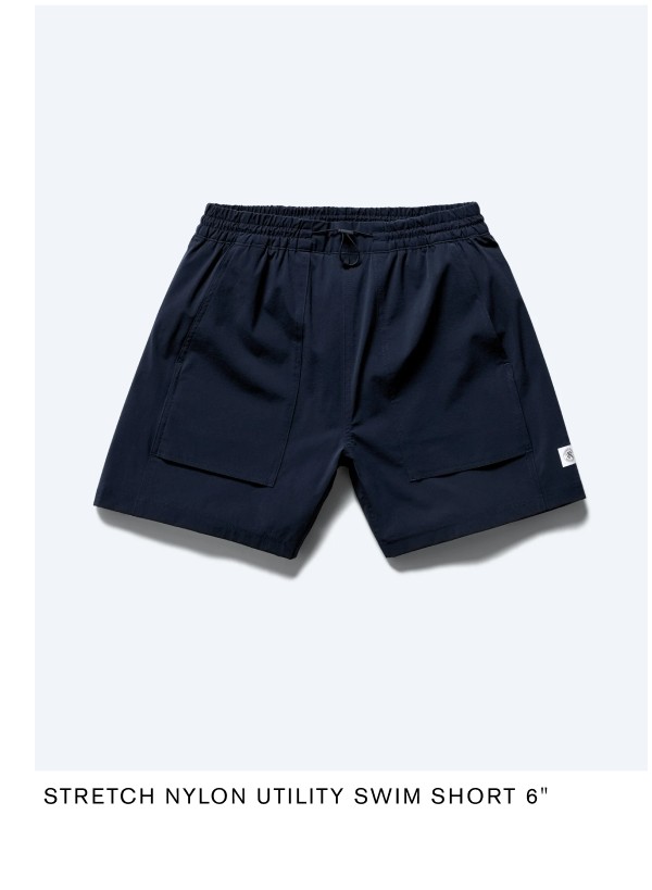 STRETCH NYLON UTILITY SWIM SHORT