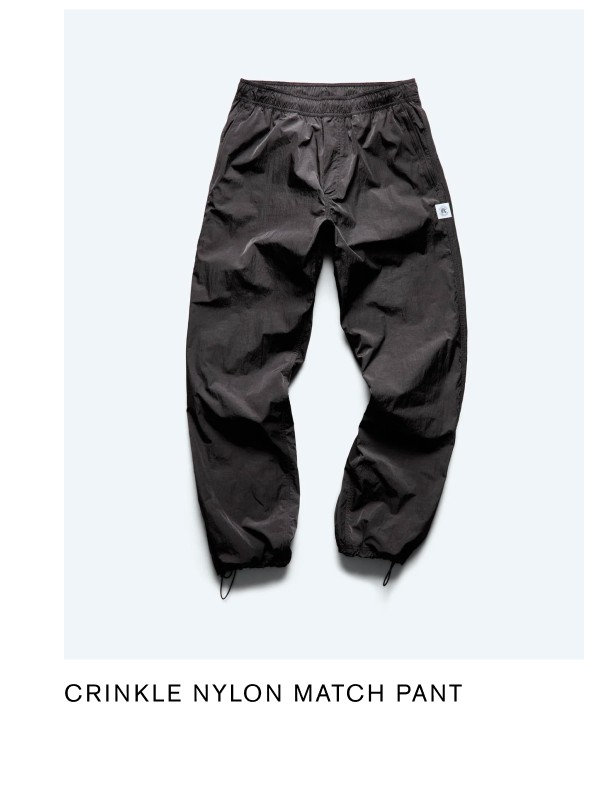 CRINKLE NYLON MATCH PANT