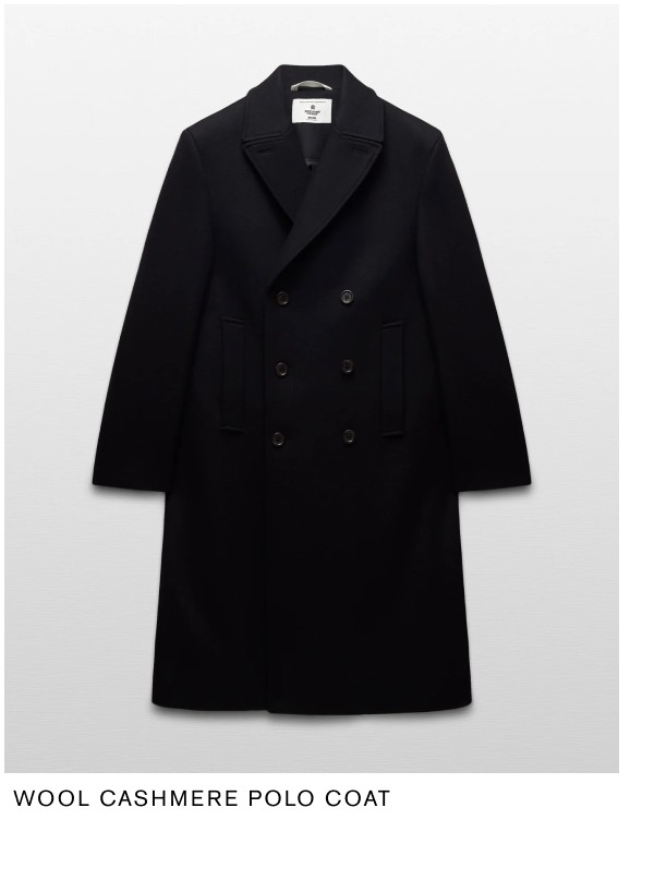 WOOL CASHMERE POLO COAT