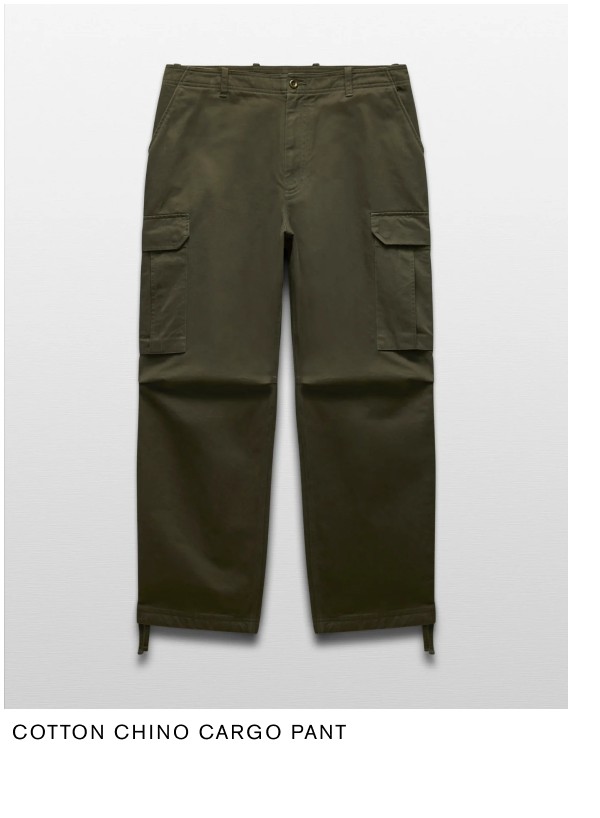 COTTON CHINO CARGO PANT