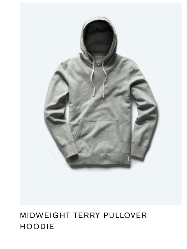 MIDWEIGHT TERRY PULLOVER HOODIE