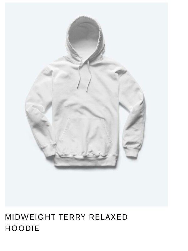 MIDWEIGHT TERRY RELAXED HOODIE