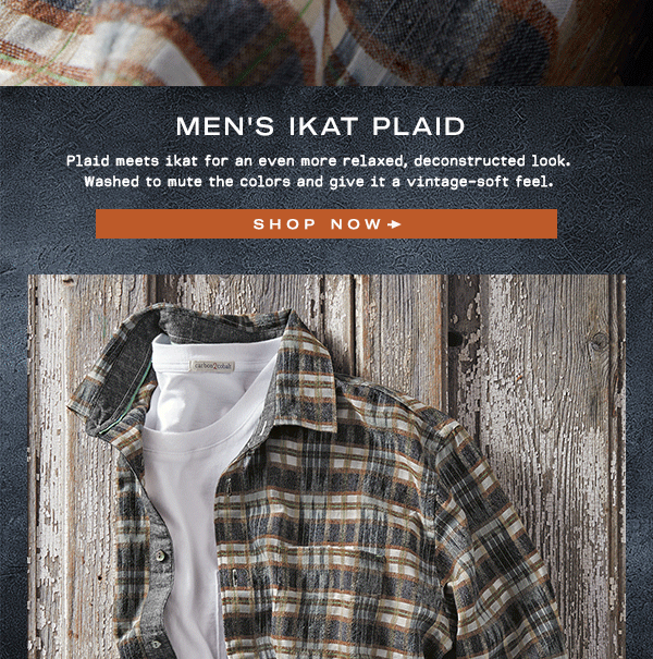 Men's Ikat Plaid