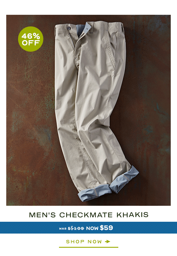 Men's Checkmate Khakis