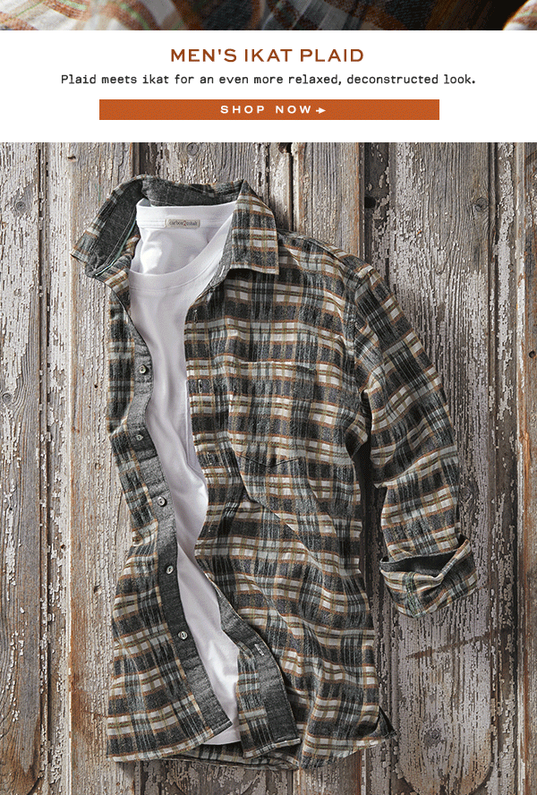 Men's Ikat Plaid