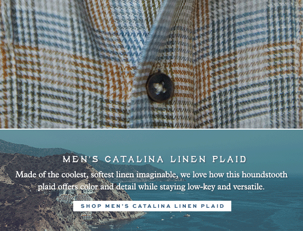 Men's Catalina Linen Plaid
