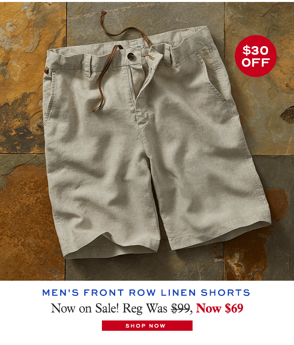 Men's Front Row Linen Shorts