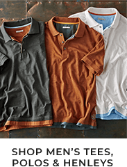 Shop Men's Tees, Polos and Henleys