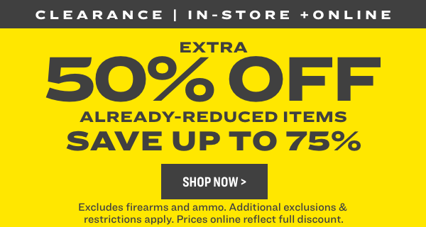 Extra 50 Off Clearance