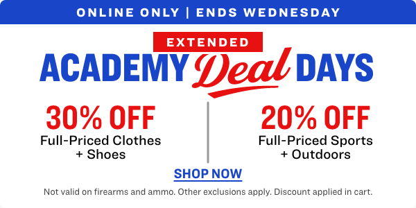 Academy Deal Days Extended