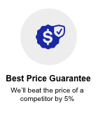  Best Price Guarantee We'l beat the prics of compotior by 5% 