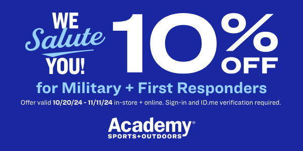 Military + First Responders 10% Off