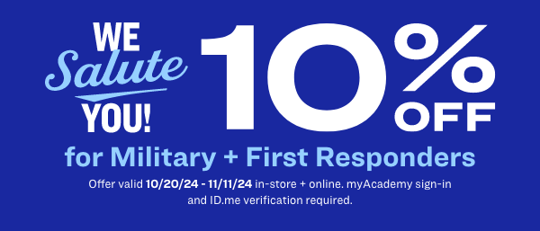 Military + First Responders 10% Off