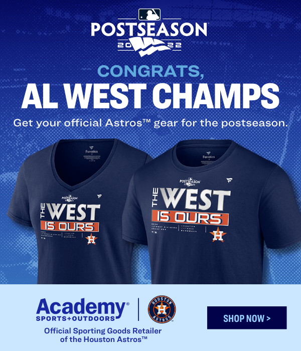 Astros ™ Fans, Rep Your AL West Champs! - Academy Sports + Outdoors