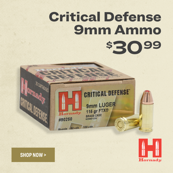 Critical Defense 9mm Ammo $3099 RL TR 