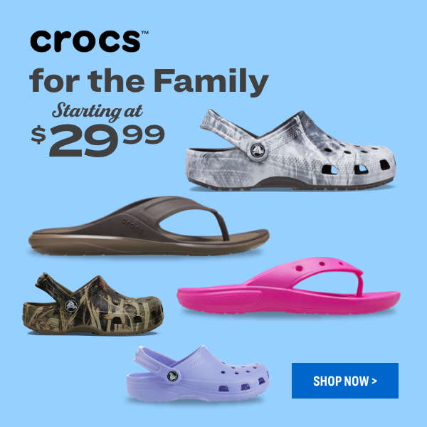 crocs for the Family $2999 